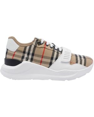 Burberry Check Sneakers - Gray