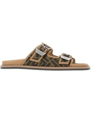 Fendi Shoes Mules - Brown