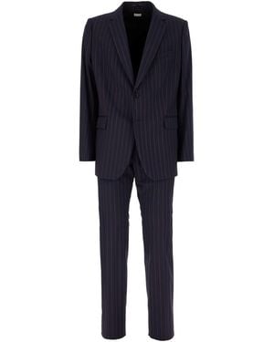 Dries Van Noten Clothing Suits - Blue