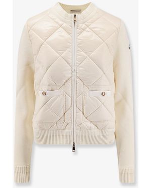 Moncler Wool And Nylon Blend Jacket - White