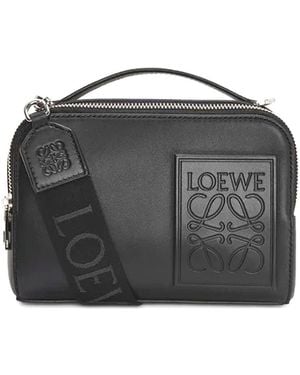 Loewe Camera Mini Leather Crossbody Bag - Black