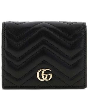 Gucci Gg Mamont Leather Wallet - Black