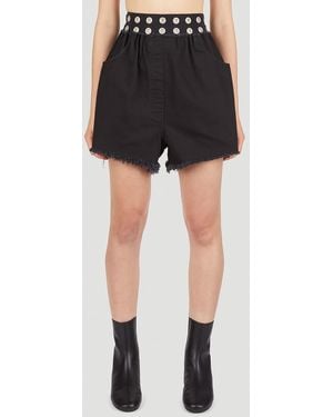 Raf Simons Eyelet Shorts - Black