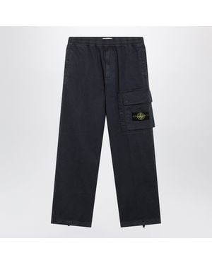 Stone Island Cotton Jogger Pants - Blue
