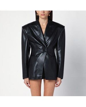 ANDAMANE Leatherette Ottavia Jacket - Black