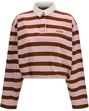 Prada Long-Sleeve T-Shirt - Red