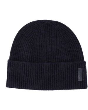 Giorgio Armani Beanie Hat - Blue