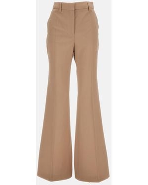 Sportmax Tropical Wool Pants - Natural