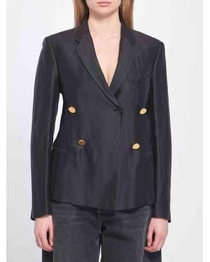 Celine Double-Breasted Jacket - Blue