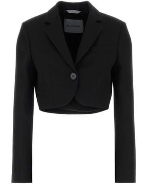 Balenciaga Wool Blazer - Black