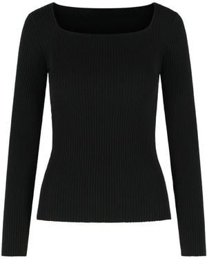 Courreges Viscose Blend Sweater - Black
