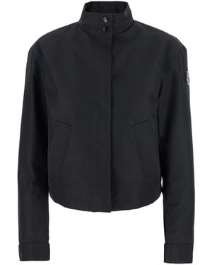 Moncler Genius 'Krovanh' Down Jacket With High Neck And Logo Patch On The Sleeve - Black