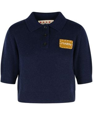 Marni Polo Sweater - Blue