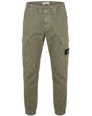 Stone Island Cotton Cargo Pants - Gray