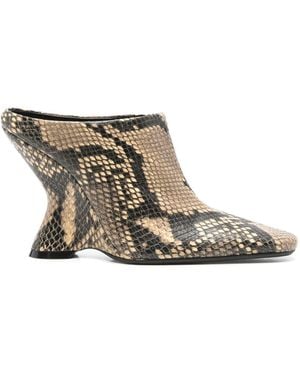 Dries Van Noten Leather Asymmetric Boots - White