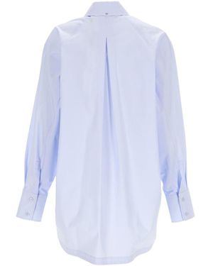 Sportmax Poplin Kimono Shirt - Blue