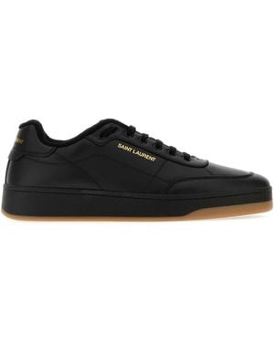 Saint Laurent Leather Sl/61 Sneakers - Black