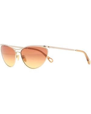 Chloé Metal Uma Sunglasses - Natural