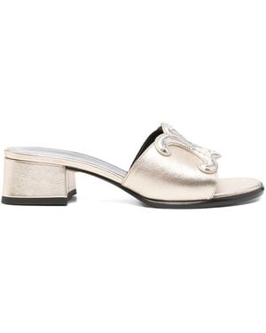 Celine Clemence Sandalo Con Tacco - Natural