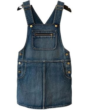 Celine Denim Cotton Overall - Blue
