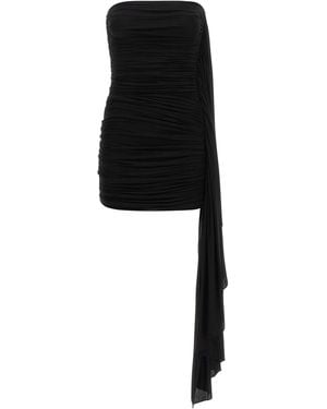 Alexander Wang Asymmetrical Draped Dress - Black