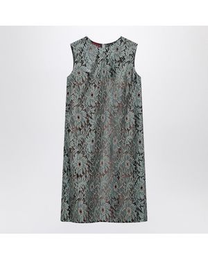 Gucci Sage Floral Lace Dress - Gray