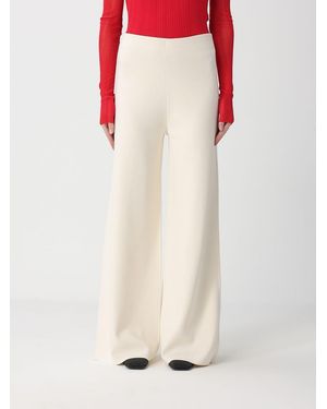 Max Mara Viscose Crepe Pants - White