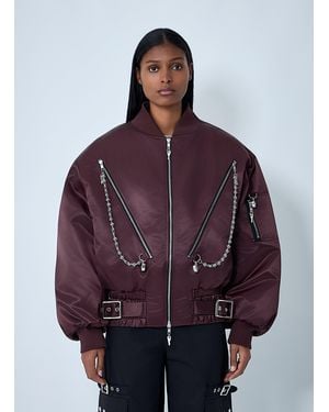 Chopova Lowena Helter Bomber Jacket - Purple