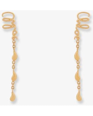 Chloé Iconic Metal Earrings - White
