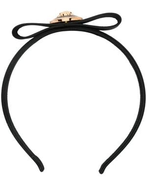 ヘアアクセサリー Medusa Headband - Versace - Satin - Black Versace Headbands and Hair Accessories for Women | Online