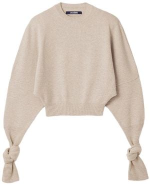 Jacquemus Neutrals Knitwear - Natural
