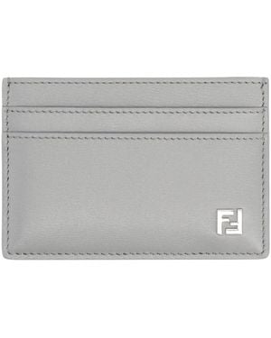 Fendi Portacarte "Squared Ff" - Gray