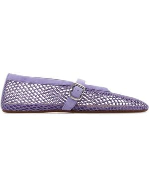 Alaïa Lilac Mesh Ballerinas - Purple