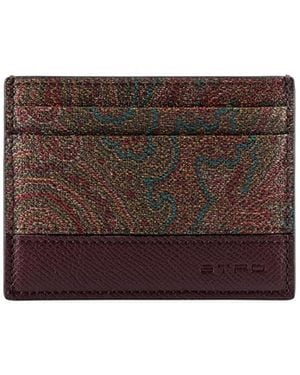 Etro Card Holder Arnica - Brown