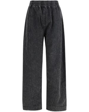 Ganni Embroidered Pants - Black