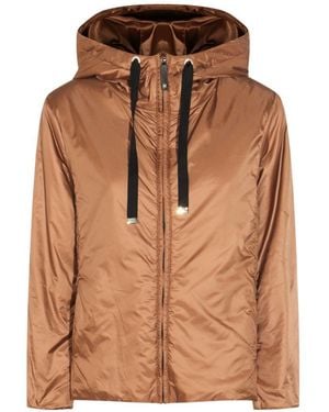 Max Mara Nylon Padded Blouson Jacket - Brown