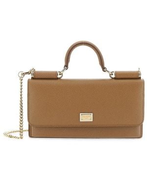 Dolce & Gabbana Dolce & Gabbana Neutrals Tote Bags - Brown
