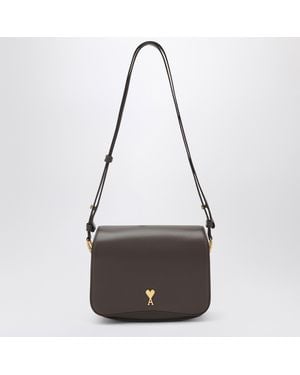 Ami Paris Paris Paris Truffle Calfskin Bag - Brown