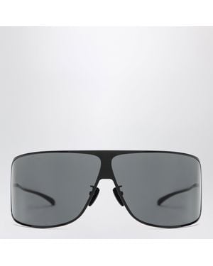Gucci Shield Sunglasses With Lenses - Gray
