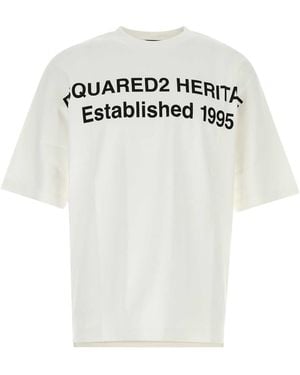 DSquared² Dsquared Cotton Oversize T-Shirt - White
