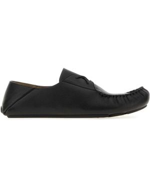 Loewe Leather Rambla Loafers - Black