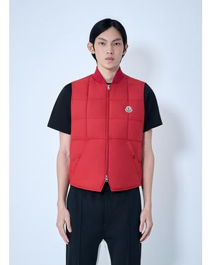 Moncler Elberton Padded Vest - Red