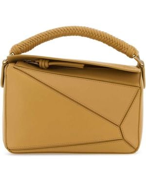 Loewe Leather Small Puzzle Handbag - Brown