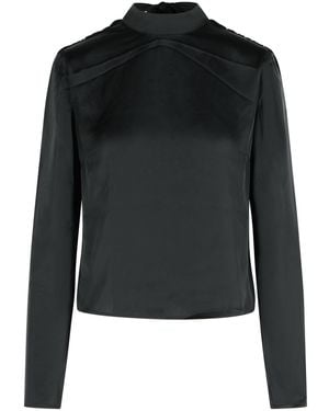 ROTATE BIRGER CHRISTENSEN Draped Top - Black