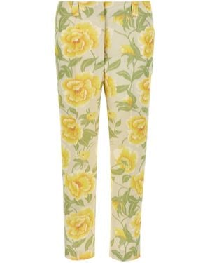 KENZO Peonies' Pants - Yellow