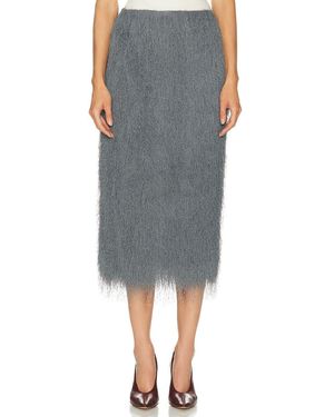 Dries Van Noten Sokna Midi Skirt - Gray