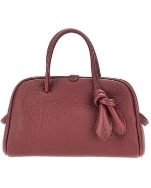 Jacquemus Grained Leather Small 'Turismo' Bag - Purple