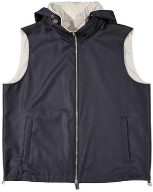 Montecore Zip-Up Hooded Vest - Blue