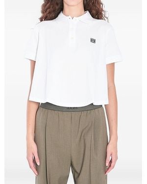 Loewe Cotton Trapeze Polo Shirt - White