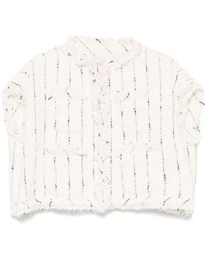 Sacai Tweed Vest - White